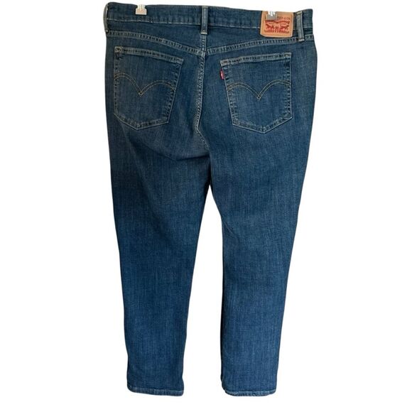 Levi's Boyfriend Fit Ankle Jeans Women's Classic Mid-Rise Zip Up Plus Size 32 - Picture 3 of 12